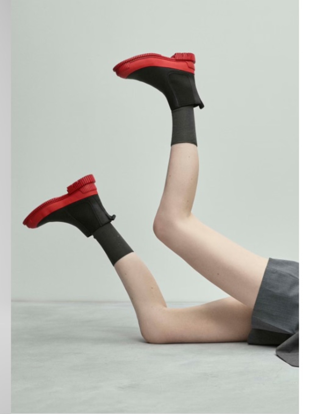 Camper Pix Red and Black Leather Chelsea Boot for Women, size EU42/US11, NWT